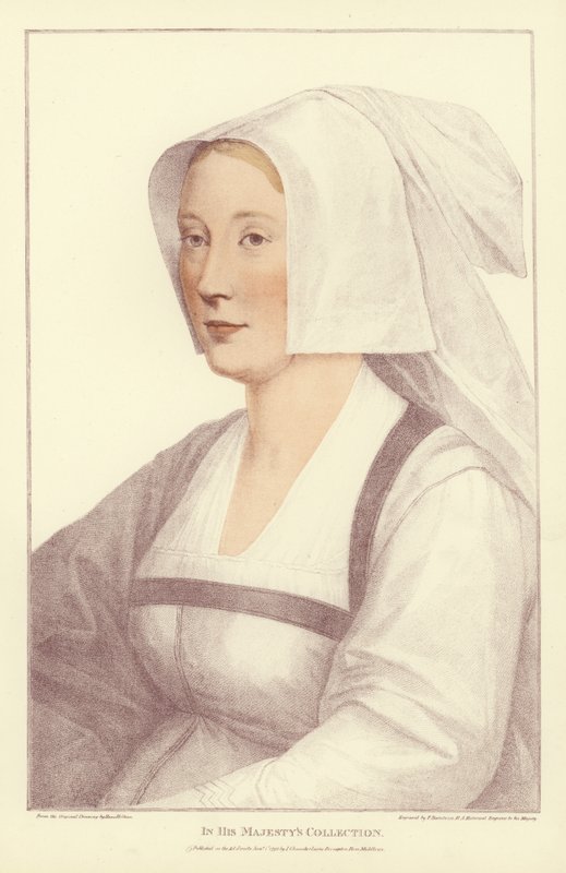 Mulher anônima (aquatinta) de Hans Holbein der Jüngere