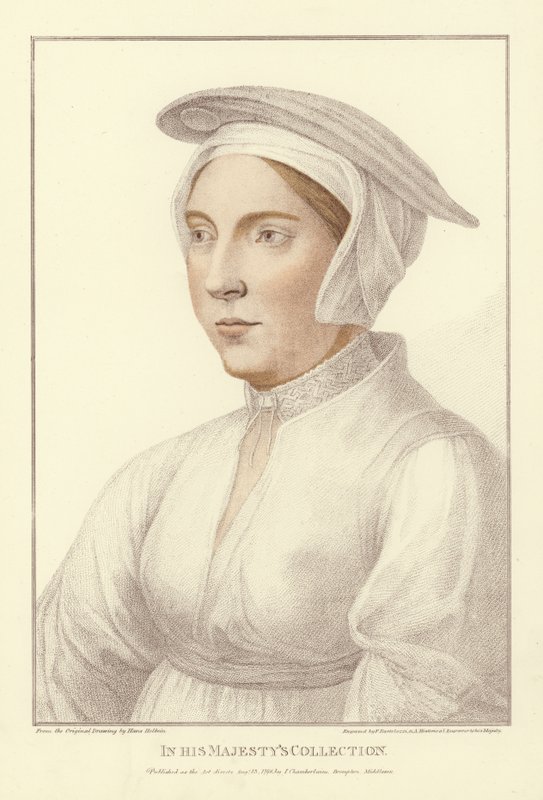 Mulher anônima (aquatinta) de Hans Holbein der Jüngere
