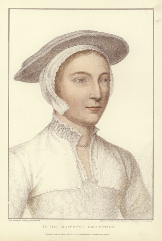 Mulher anônima (aquatinta) de Hans Holbein der Jüngere
