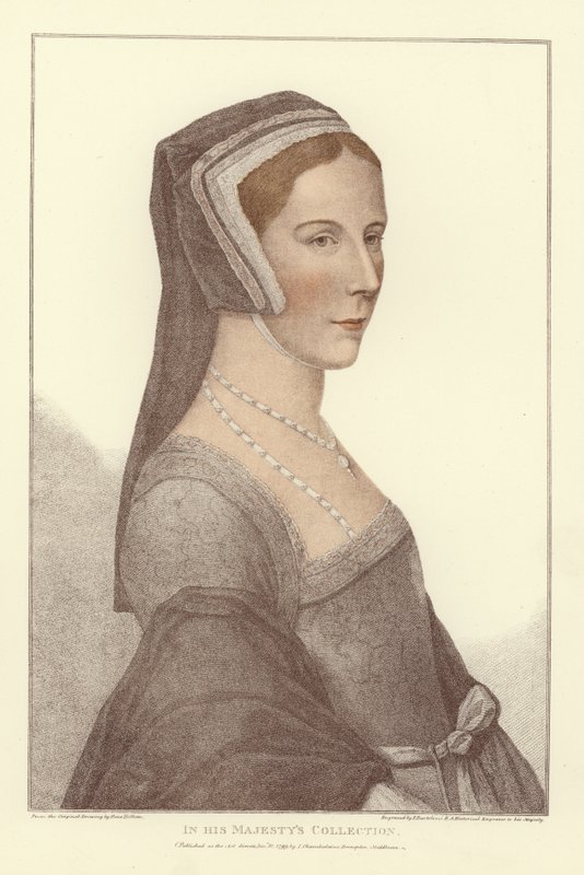 Mulher anônima (aquatinta) de Hans Holbein der Jüngere