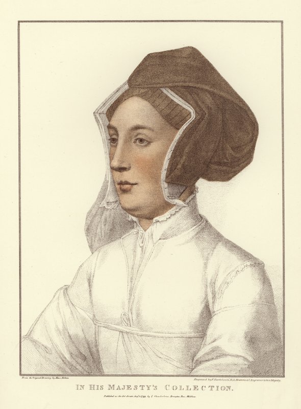 Mulher anônima (aquatinta) de Hans Holbein der Jüngere