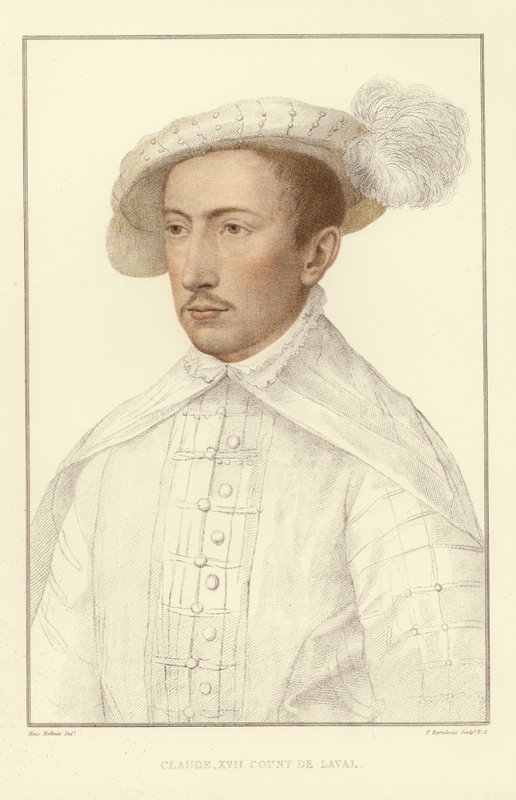 Claude XVII, Conde de Laval (aquatinta) de Hans Holbein der Jüngere