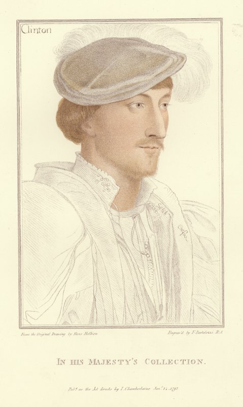 Edward, o senhor Clinton (aquatint) de Hans Holbein der Jüngere