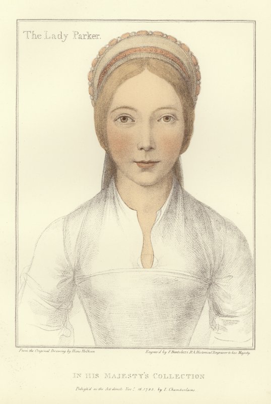 Elizabeth, Lady Parker (aquatint) de Hans Holbein der Jüngere
