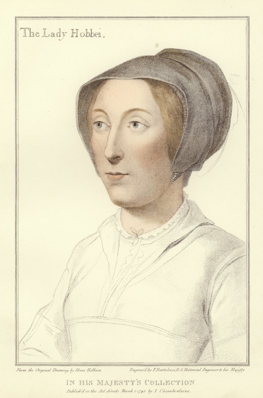 Elizabeth, a senhora passatempo (aquatint) de Hans Holbein der Jüngere