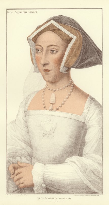 Jane Seymour, rainha da Inglaterra (aquatint) de Hans Holbein der Jüngere