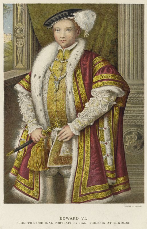 Rei Eduardo VI da Inglaterra e Irlanda de Hans Holbein der Jüngere