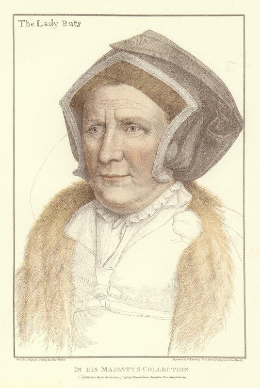 Lady Margaret Butts (aquatinta) de Hans Holbein der Jüngere