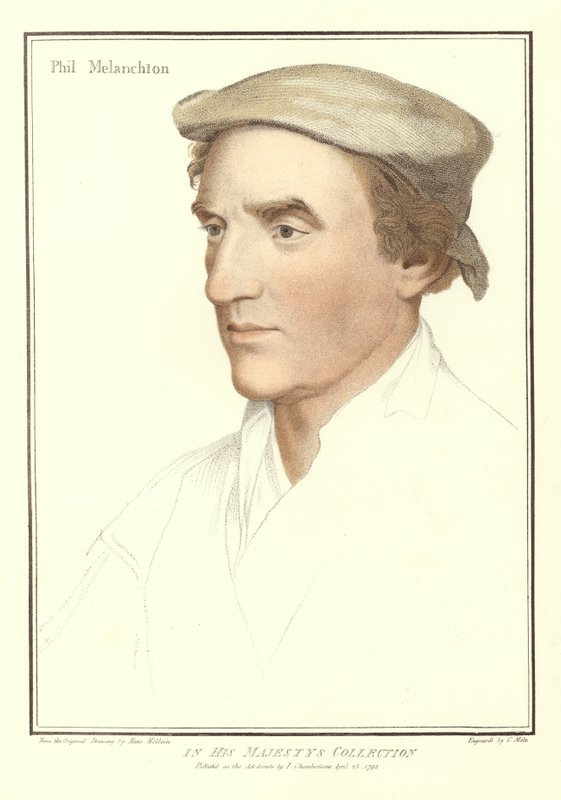 Philipp Melanchthon (aquatinta) de Hans Holbein der Jüngere