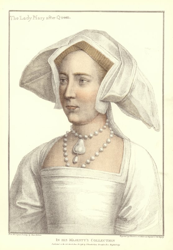 Rainha Maria I da Inglaterra e Irlanda (aquatinta) de Hans Holbein der Jüngere