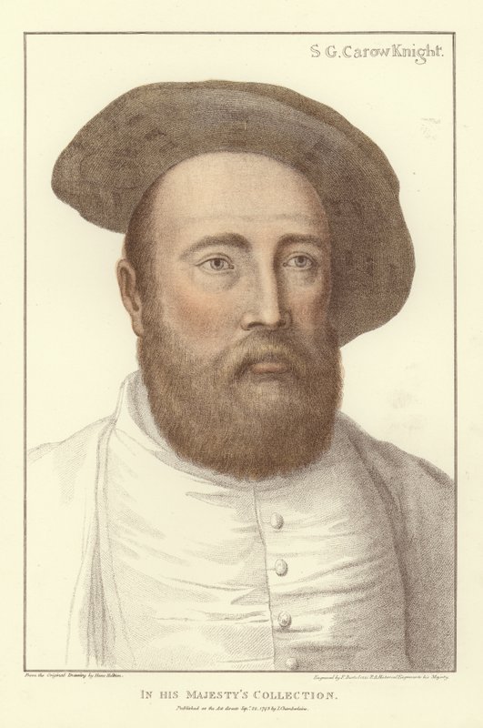 Sir George Carew (aquatinta) de Hans Holbein der Jüngere