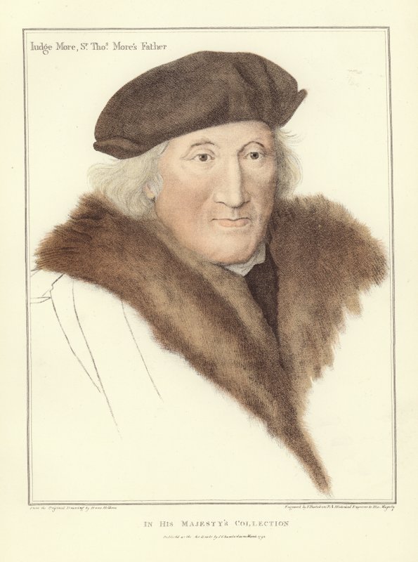 Sir John More, pai de Sir Thomas More (aquatint) de Hans Holbein der Jüngere