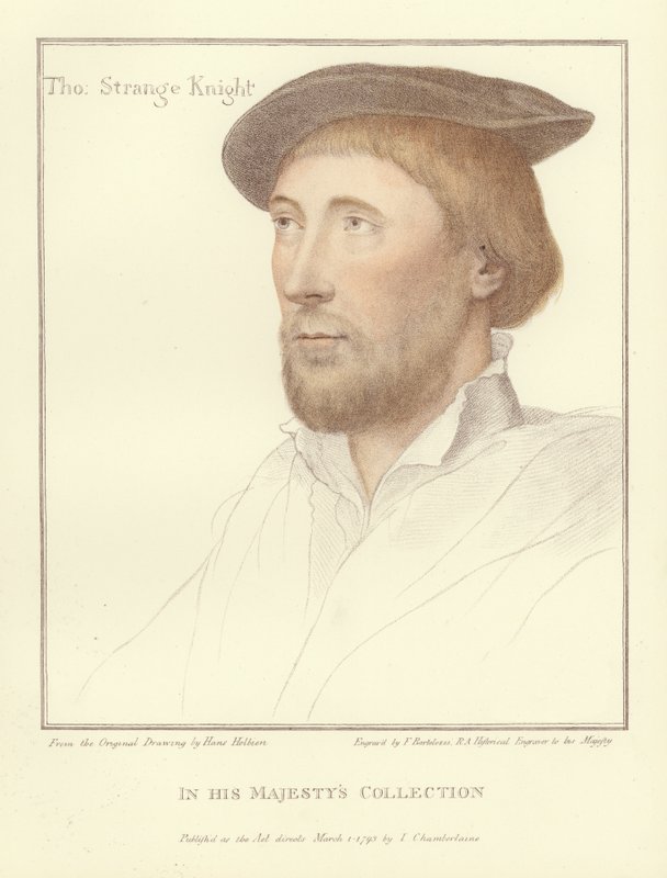 Sir Thomas Strange (aquatinta) de Hans Holbein der Jüngere