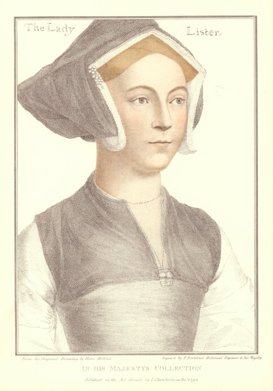 A Senhora Lister (aquatinta) de Hans Holbein der Jüngere