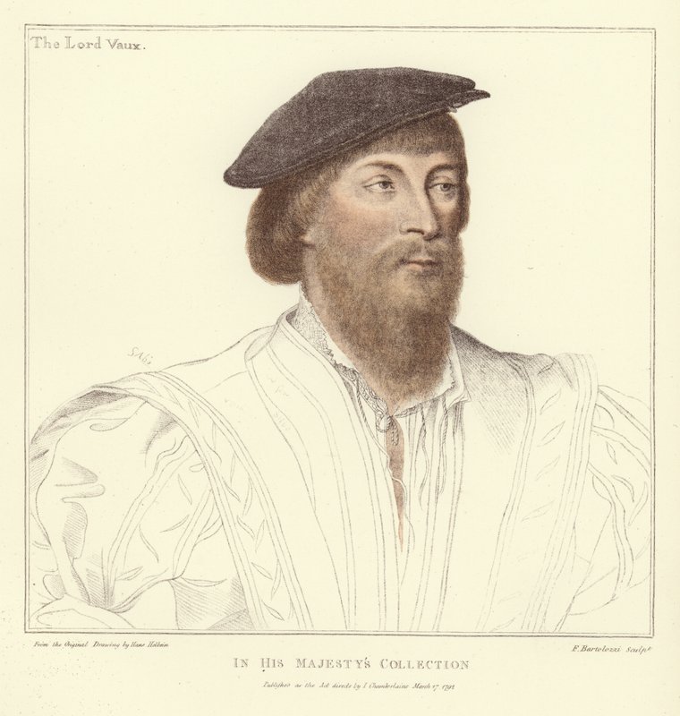 Thomas Vaux, 2º Barão Vaux de Harrowden (aquatint) de Hans Holbein der Jüngere