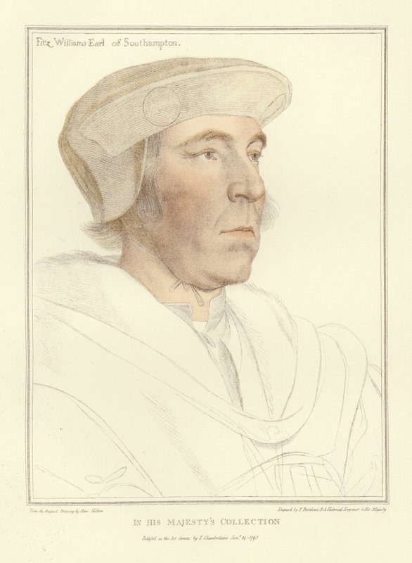 William FitzWilliam, conde de Southampton (aquatinta) de Hans Holbein der Jüngere