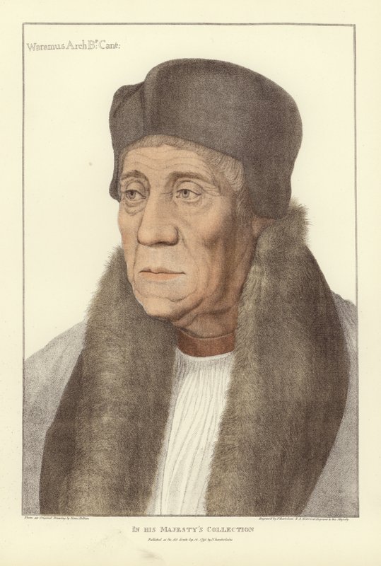 William Warham, arcebispo de Canterbury (aquatint) de Hans Holbein der Jüngere