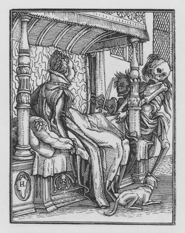 Dança da Morte de Holbein: A Duquesa de Hans Holbein der Jüngere