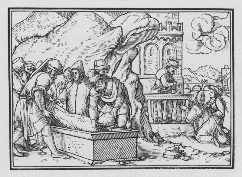 A morte de José, Gênesis L, 26 de Hans Holbein der Jüngere