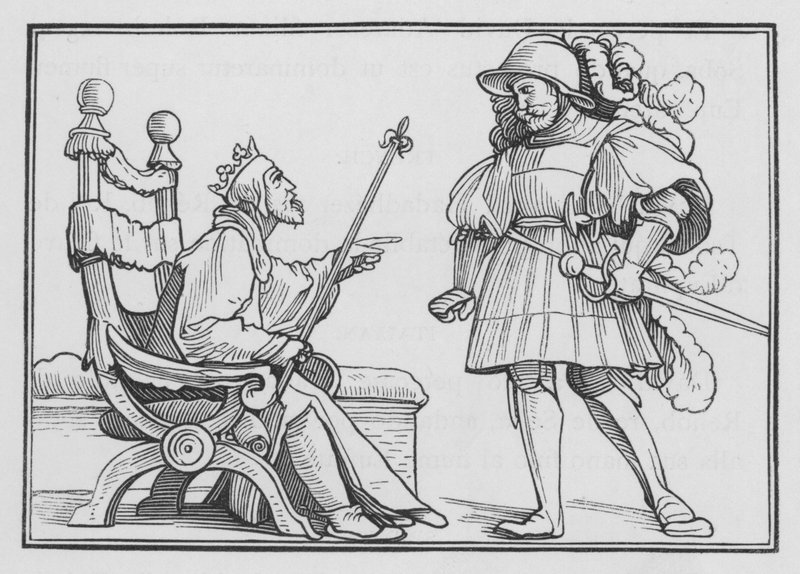 Uriah morto por David &39;s Contrivance, 2 Samuel XI, 14 de Hans Holbein der Jüngere