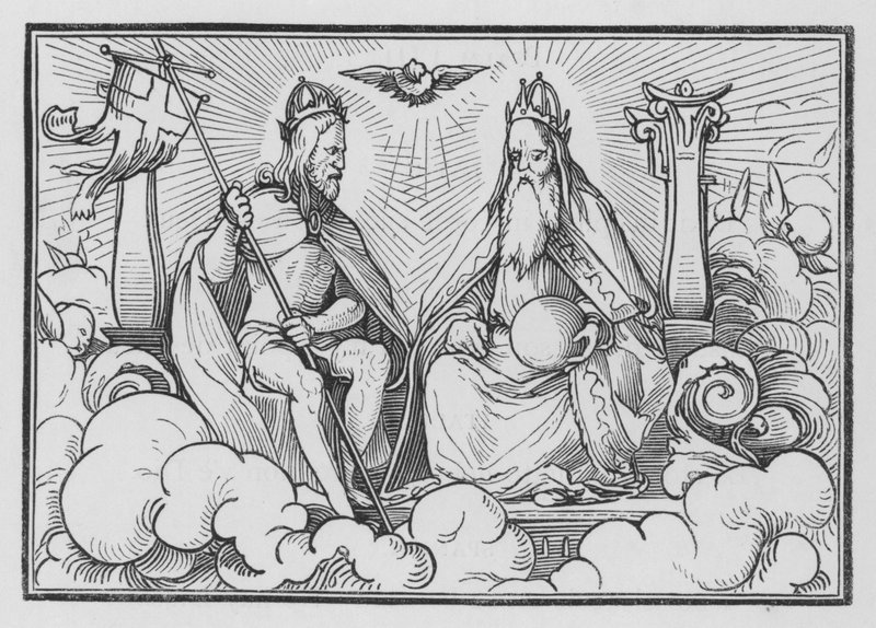 Uma previsão do Reino de Cristo, Salmo CX, 1 de Hans after Holbein the Younger