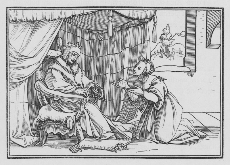 Abishag Cherisheth Davi, 1 Reis I, 3 de Hans after Holbein the Younger