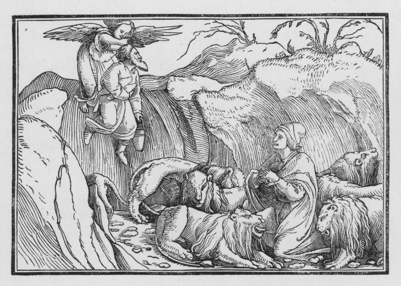Daniel no Covil dos Leões, Bel e o Dragão I, 36 de Hans after Holbein the Younger