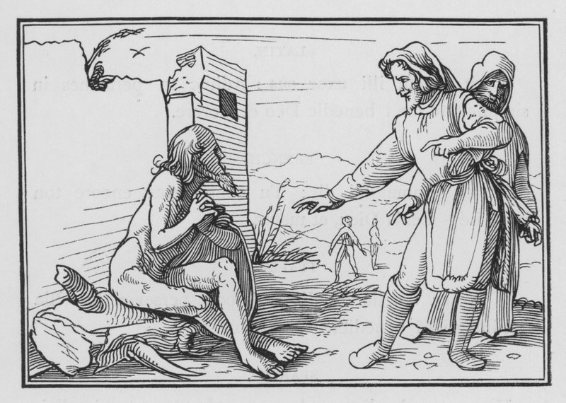 Elifaz Reprova o Jó por se Justificar, Jó XV, 1, 2 de Hans after Holbein the Younger