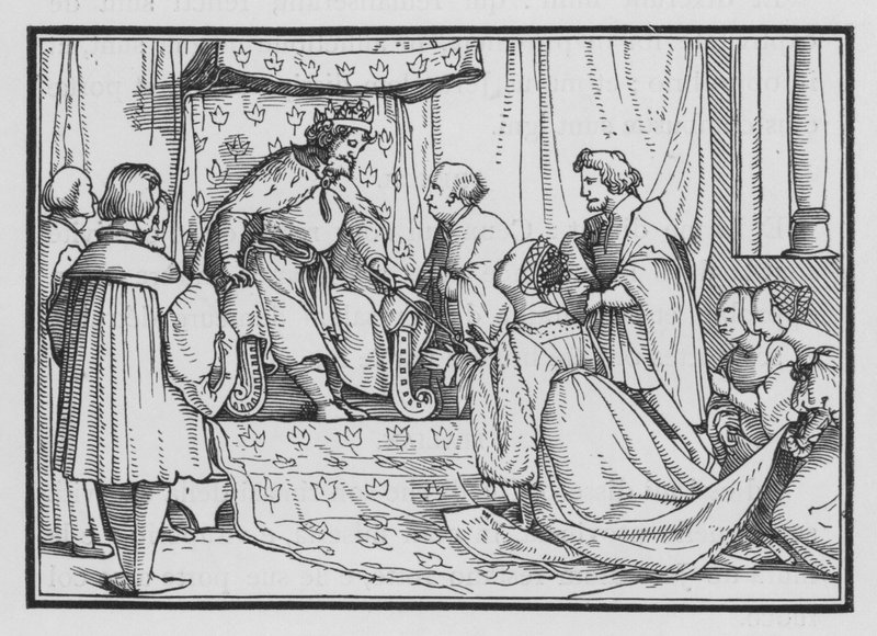 Ester é a rainha coroada, Ester II, 17 de Hans after Holbein the Younger