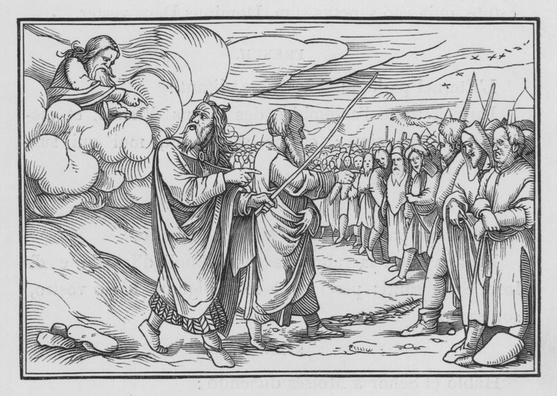 Deus manda Moisés numerar o povo, números I e 19 de Hans after Holbein the Younger