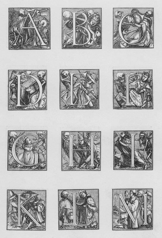 Alfabeto Holbeins de Hans after Holbein the Younger