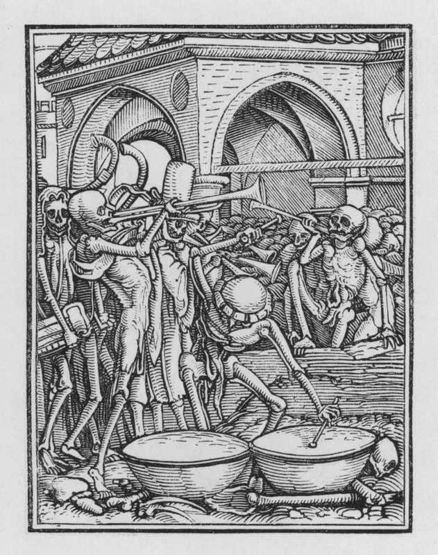 Dança da Morte de Holbein: Um Cemitério de Hans after Holbein the Younger