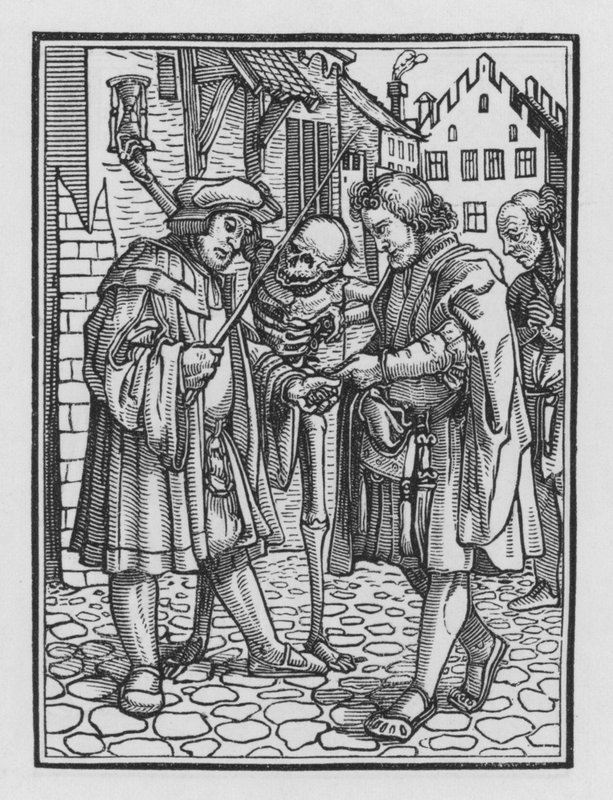 Dança da Morte de Holbein: O Advogado de Hans after Holbein the Younger