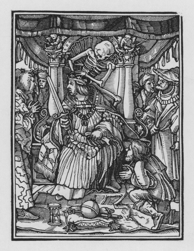Dança da Morte de Holbein: O Imperador de Hans after Holbein the Younger