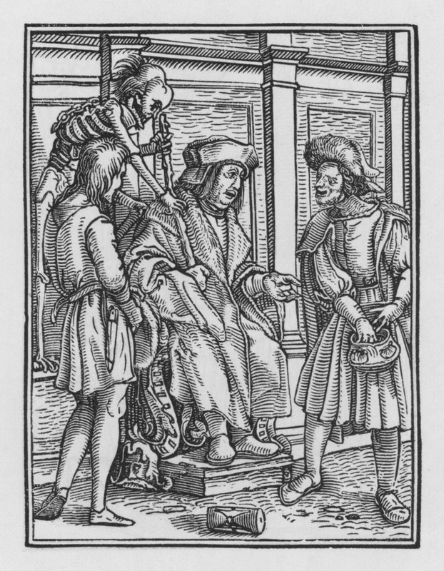 A Dança da Morte de Holbein: O Juiz de Hans after Holbein the Younger