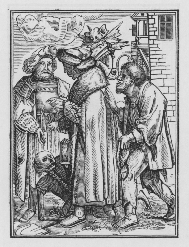 Dança da Morte de Holbein: O Magistrado de Hans after Holbein the Younger