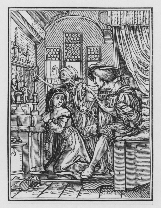 Dança da Morte de Holbein: A Freira de Hans after Holbein the Younger