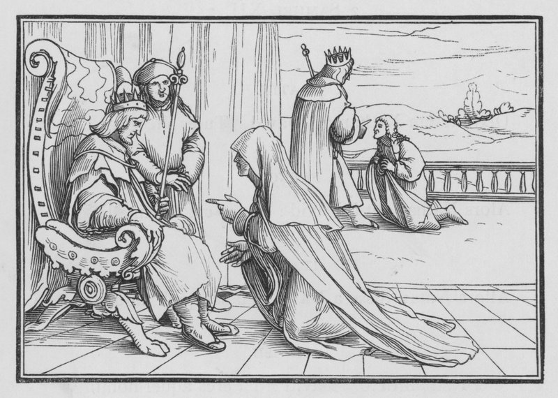 Joabs Artificio para Levar para Casa Absalão, 2 Samuel XIV, 4 de Hans after Holbein the Younger