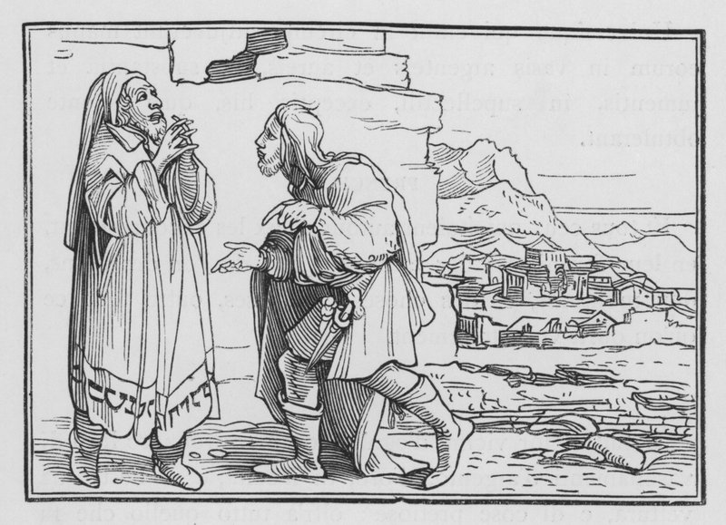 Neemias morre, jejua e ora, Neemias I, 3 de Hans after Holbein the Younger