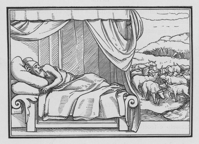 Faraós Dois Sonhos, Gênesis, XLI, 8 de Hans after Holbein the Younger