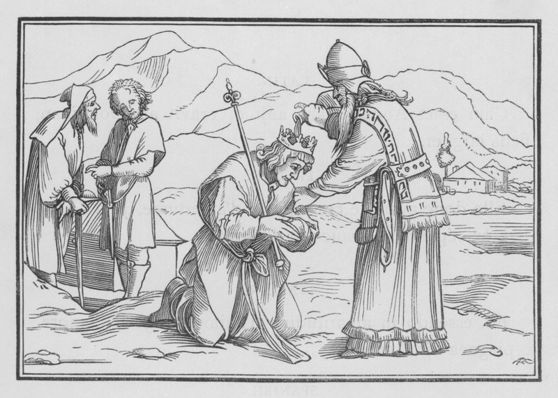 Samuel Anointeth Saul, 1 Samuel X, 1 de Hans after Holbein the Younger