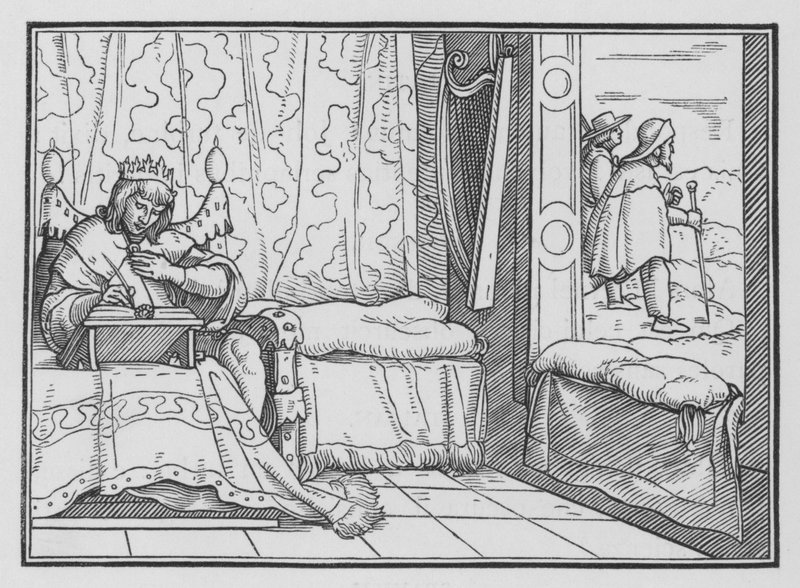 A felicidade do piedoso, Salmo I, 1 de Hans after Holbein the Younger