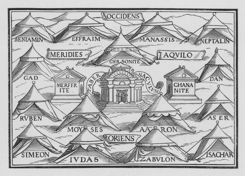 A Ordem das Tribos em Suas Barracas e nas Suas Marchas, Números II, 2 de Hans after Holbein the Younger