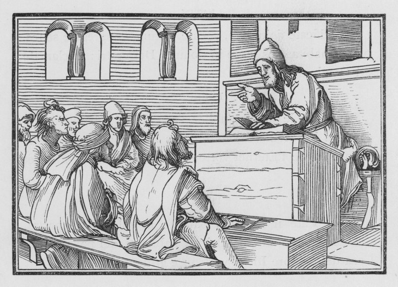 A profecia de Amós, Amós I 1 de Hans after Holbein the Younger