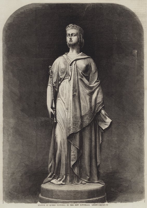 Estátua da Rainha Vitória no New Townhall, Leeds de Harden Sidney Melville