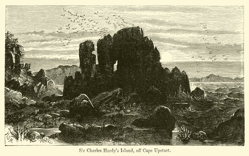 Ilha de Sir Charles Hardy, perto de Cape Upstart de Harden Sidney Melville