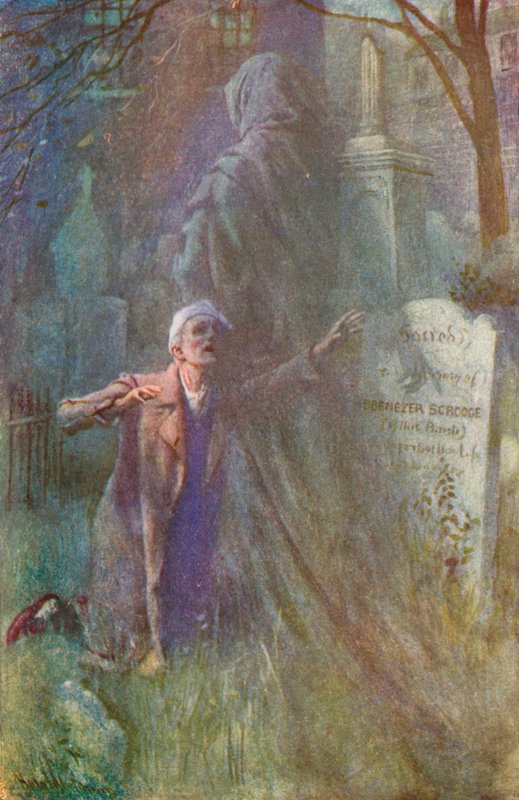 Ilustração para A Christmas Carol de Charles Dickens de Harold Copping
