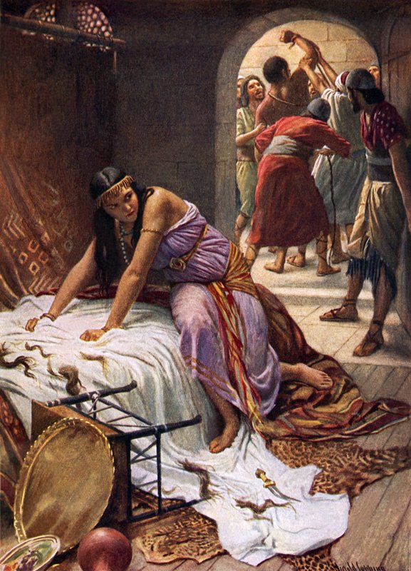 Delilah (cor litho) de Harold Copping
