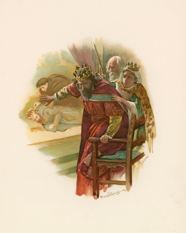 Hamlet - a cena do jogo de Harold Copping