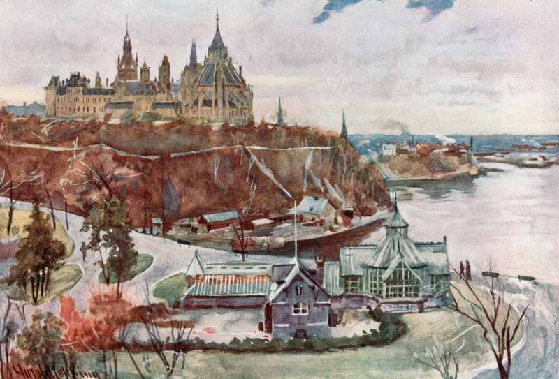 Casas do Parlamento, Ottawa de Harold Copping